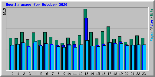 Hourly usage for October 2026